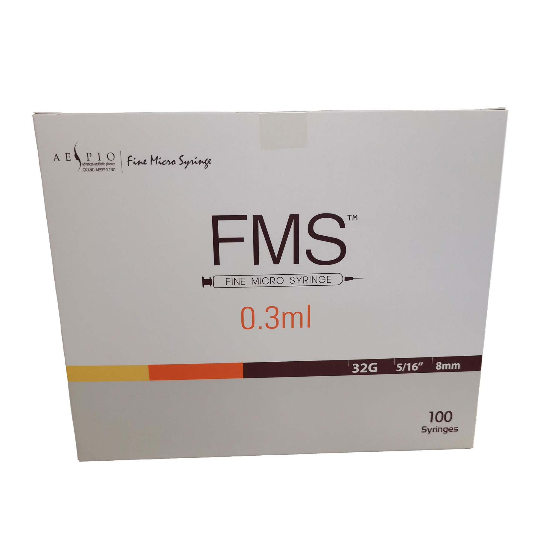 FMS Micro Syringe 32G Fine, 8mm, 0.3ml 