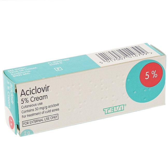 Aciclovir 5% Cream (2g)