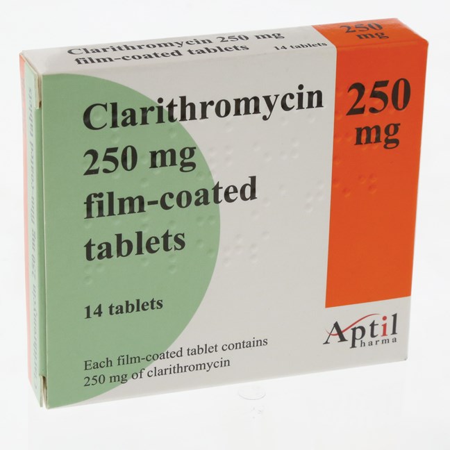 Clarithromycin 250mg Tablets Pack 14 250mg Tablets