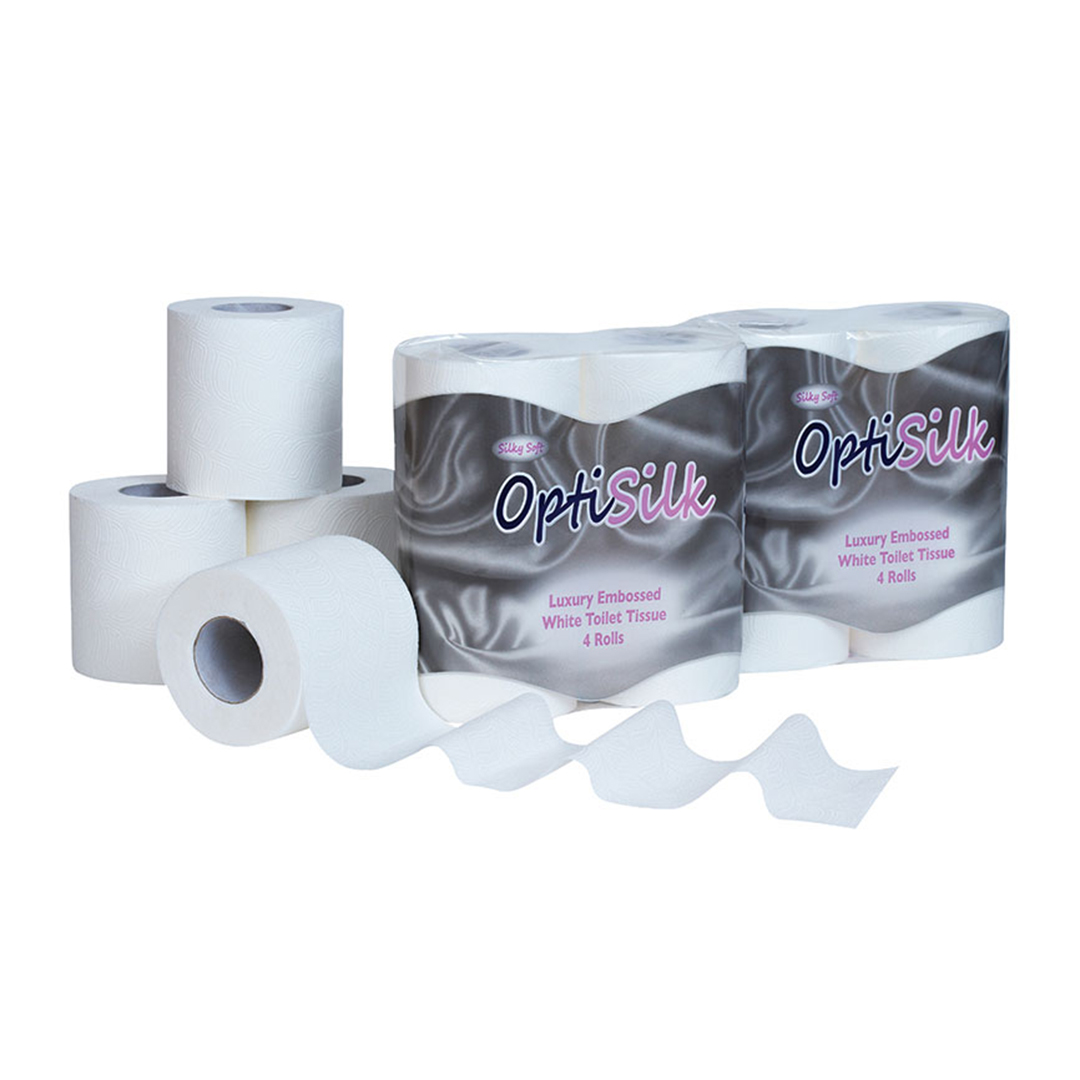 CAT401 Toilet Tissue Rolls 2 ply White