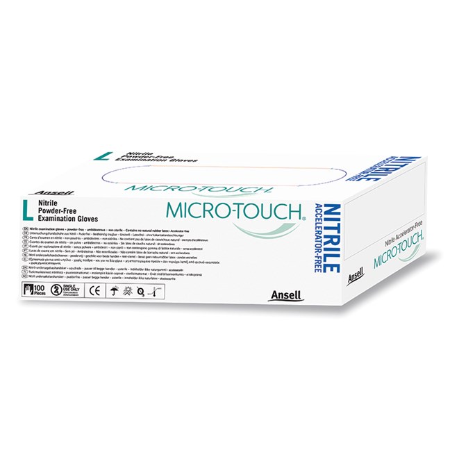 Micro-Touch Nitrile Examination Gloves Medium