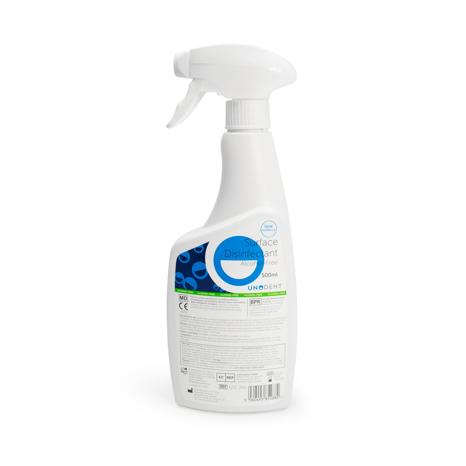 GSC340 NEW Formulation AlcoholFree Hard Surface Disinfectant Spray