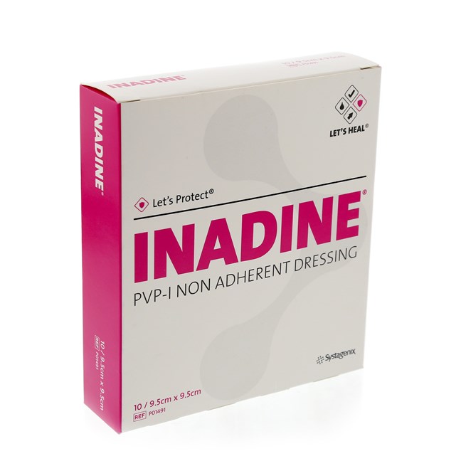 Inadine Dressing 9.5cm x 9.5cm x10