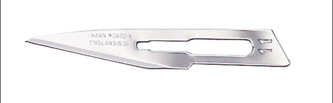 Scalpel Blades - Blue, Non-Sterile, Carbon Steel No. 11 (0103)