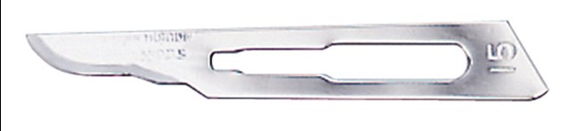 Scalpel Blades - Red, Sterile, Carbon Steel No. 15 (0205)