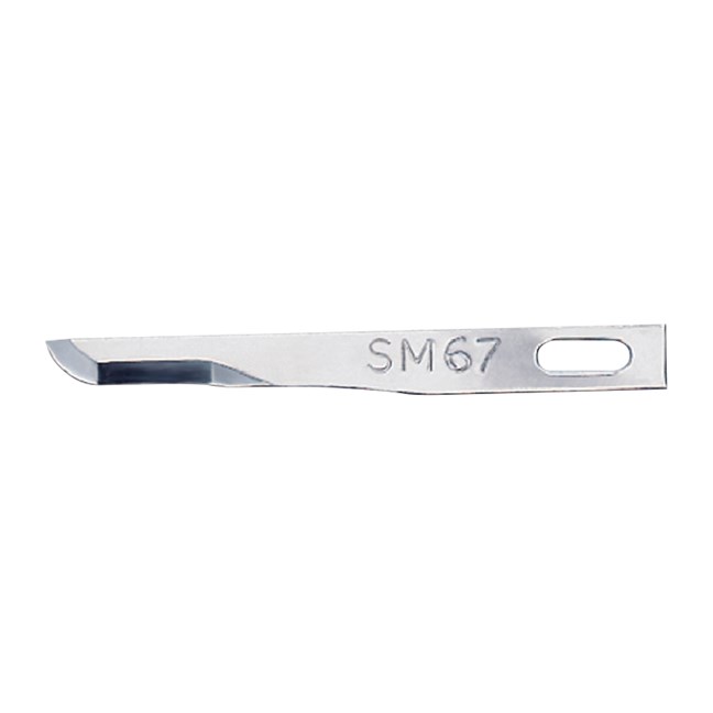 Scalpel Blades - Red,Sterile, Stainless Steel, Fine No. SM67 (5907)