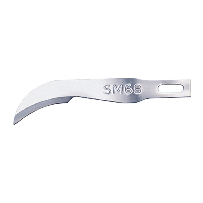 Scalpel Blades - Red, Sterile, Stainless Steel, Fine No. SM68 (5908)
