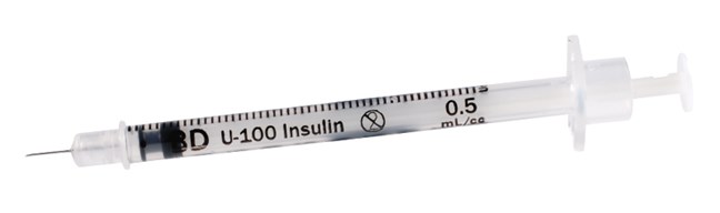 Insulin Syringe Microfine 0.5ml 30G x 8mm