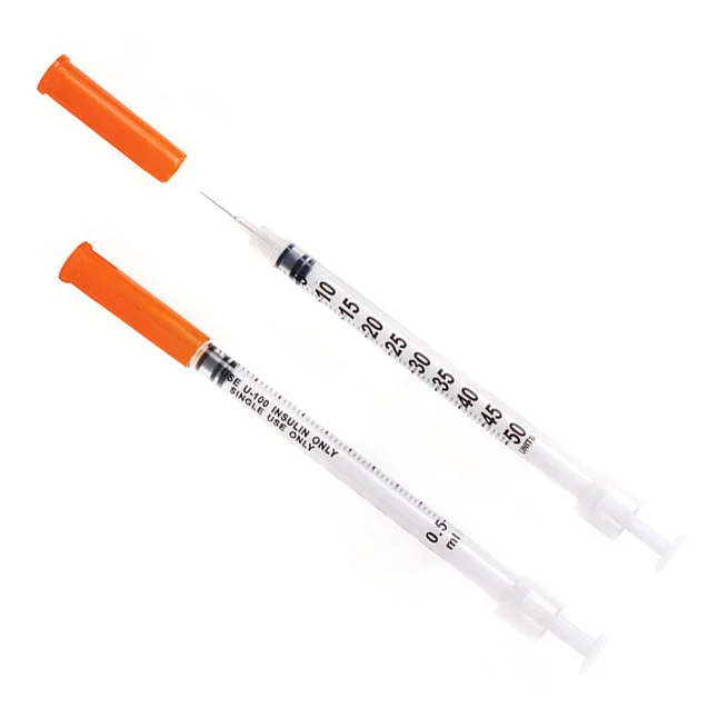 SYU105 Sterile Insulin Syringes With Needles 0.5ml 30G x 8mm